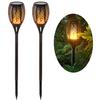 Solar Outdoor Waterproof 12 Led Torch Light Flame Lamp Flickering Flame Lights for Garden