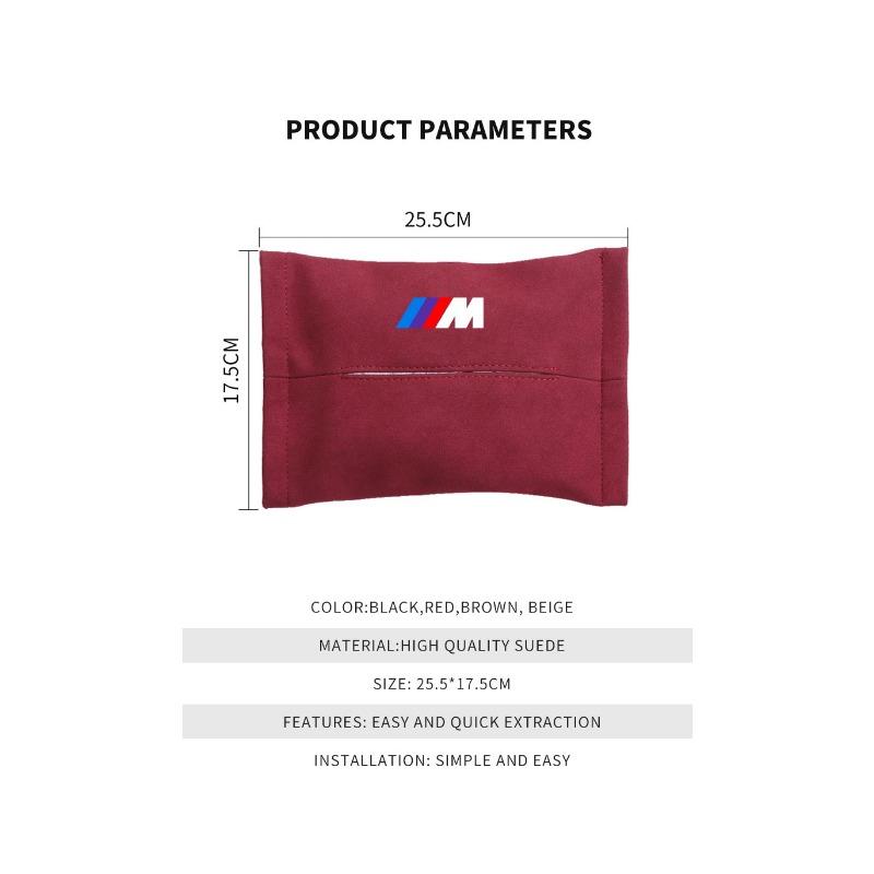 1Pcs Car Tissue Box Holder Sun Visor Seat Back Car Accessories For BMW M E34 E36 E60 E90 E46 E39 E70 F10 F20 F30 X5 X6 X1 M3 M5 M6 E71 F01 F02 F87