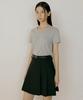 Lingseoul Pleated Short Skirt-Black