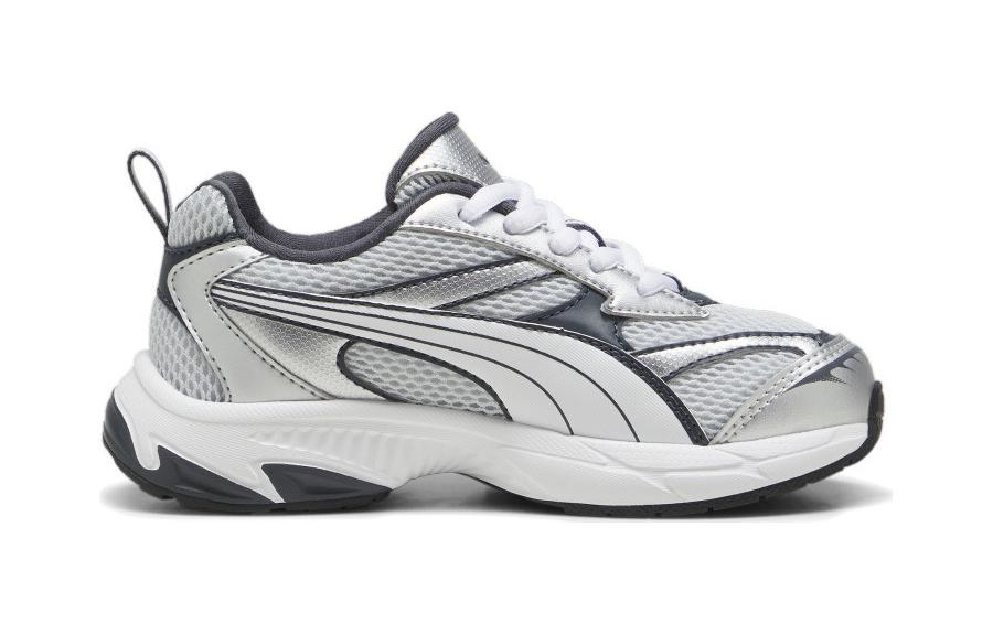 PUMA Morphic PS Kids Lifestyle Shoes Gray Black Children Aged 3 7 Years Old 393793-06