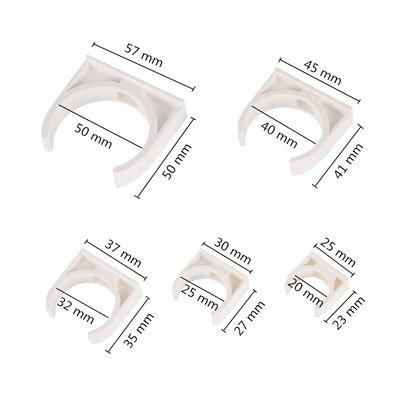 20/25/32/40/50mm PVC Pipe Clamp Connector Garden Irrigation Aquarium Fish Tank Watering Adapter Fixed Fittings 20Pcs/Lot