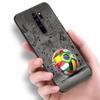 Ogień Piłka nożna Piłka nożna Silikonowe etui na telefon do Xiaomi Redmi Note 11 10 9 8 Pro 11T 10T 10S 9S 8T 9 9A 9C 9T Czarne etui Coque