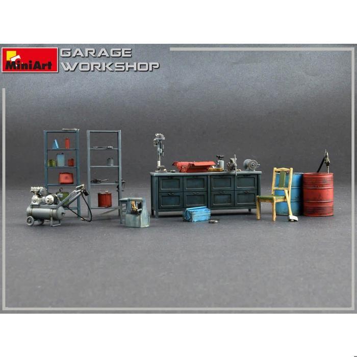 Accessoires de dioramas : atelier de garage