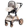 YAZOCO - 3-in-1 Kombikinderwagen - Mit Babywanne-Autositz - Bis 15 kg - Weiß