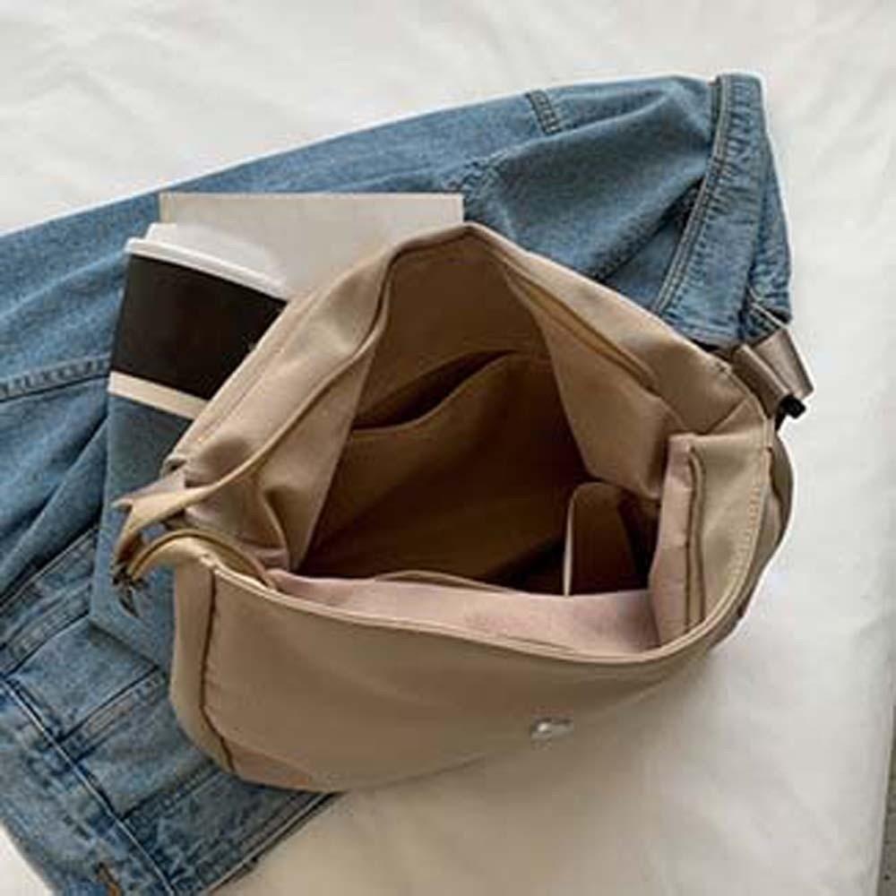 Adjustable Strap Nylon Square Bag Japanese Style Women Messenger Pouch  Storage