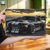 Racing Car Retro Style Metal Decorative Painting for Garage Room Decor