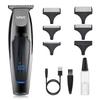 VGR - 070 Men's Professional Rechargeable LED Display Hair & Beard Trimmer, Black