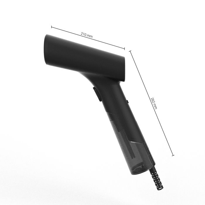 Défroisseur portatif - eudtc75b - noir mat/chrome