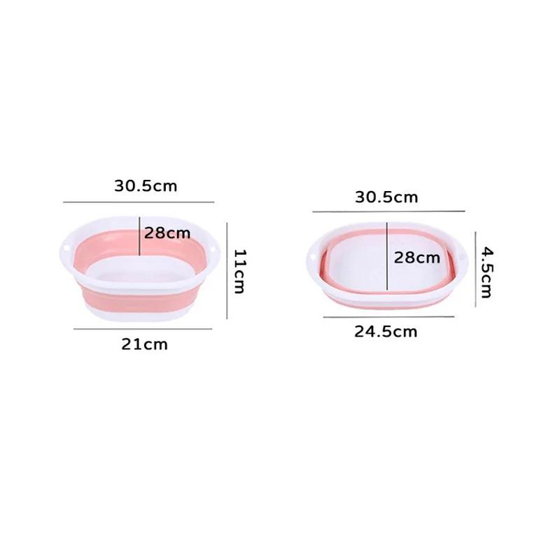 Folding Wash Basin Multi-purpose Washbasin Lightweight Hanging Collapsible Basin for Camping Sink and RV Sinks Cleaning Tool