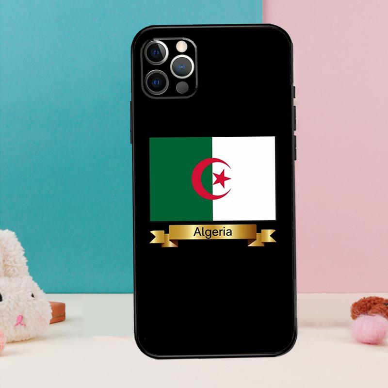 Algeria Flag Retro Phone Case For iPhone 17 Air 16 15 13 12 11 14 Pro Max 12 13 mini 15 16 Plus 16e Cover Coque