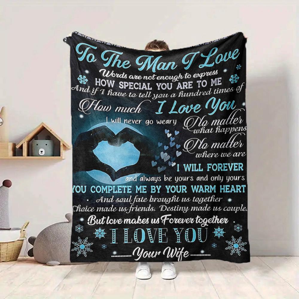1PC Love Declaration, Romantic Gift Print Blanket, Soft Throw Blanket - Warm & Cozy for Couch, Bed, Office, and Travel Yy250912218
