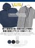 One Colors Men's Zip-Up Seersucker Stretch Summer Jacket, Short/Long Sleeve Hoodie, Size 5L, Striped (Long Sleeve)