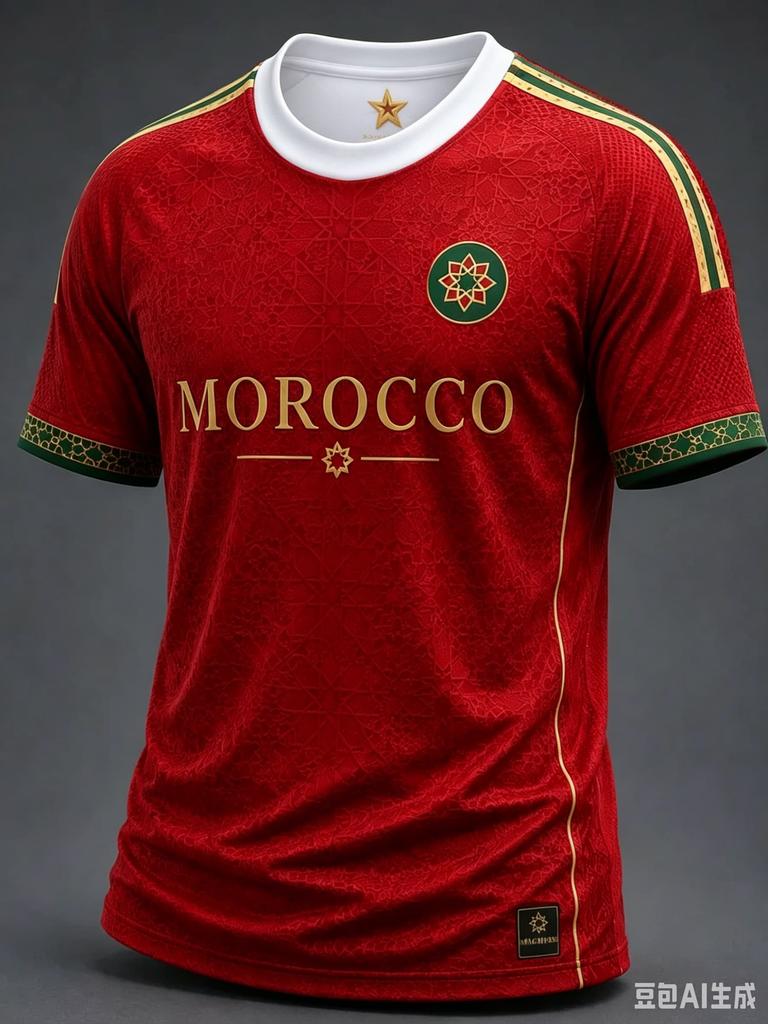 Morocco Team Away Soccer Jersey White Short Sleeve T Shirt  Football Unisex Fans Supporter Training Sport Tee Casual Top