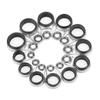 33PCS Mehrere Größen Angelrutenringe mit Keramikeinlage Floß Schnurring Angelruten Reparatur