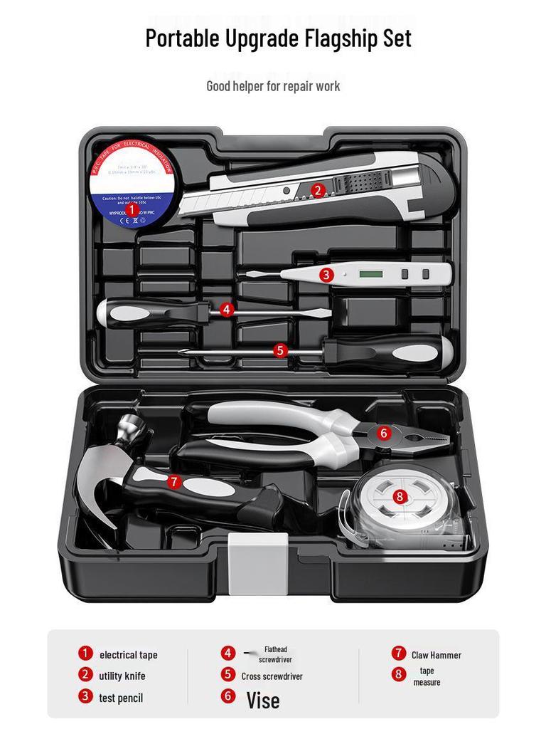 Royal Household Hardware & Woodworking Toolbox Set