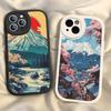 Fuji Mountain Osaka City Landscape Phone Case Hard Leather For IPhone 16 15 14 13 12 Mini 11 14 Pro Max Xs X Xr 7 8 Plus Fundas