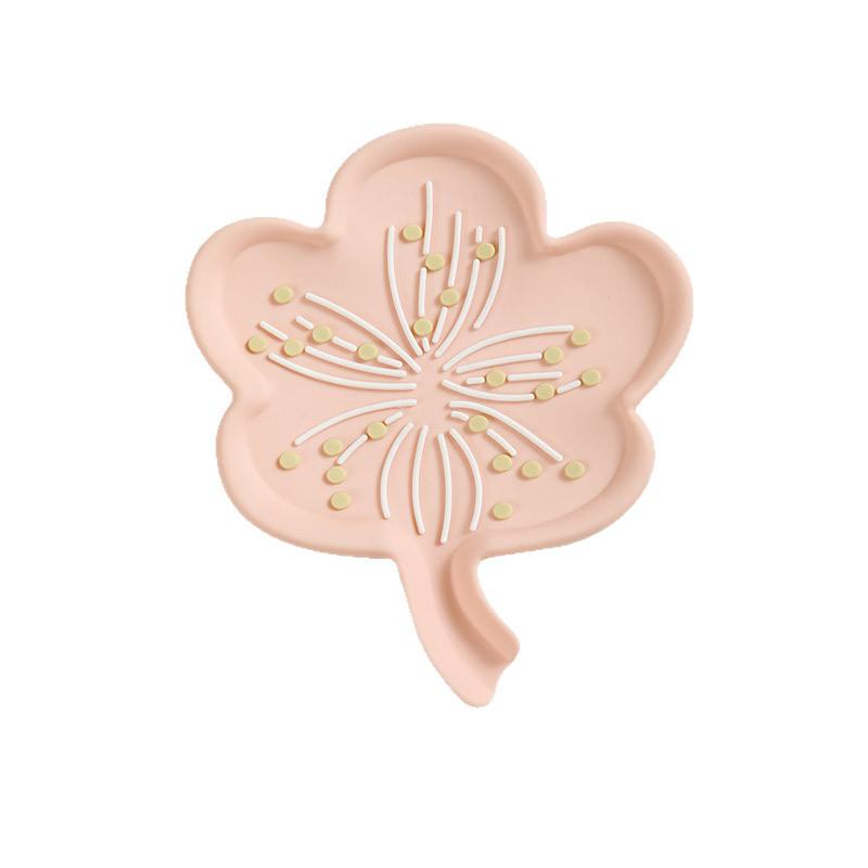 Silicone Soap Box, Petal-shaped Cute Soap Stand, Water-draining Creative Underwear, Fat Cover, Home Bathroom Box