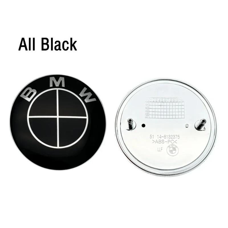 1Pcs 82mm 74mm Chrome Base Front/rear Boot Badges Hood Trunk Emblem Logo For BMW E46 E39 E38 E90 E60 Z3 Z4 X3 X5 X6 Accessories
