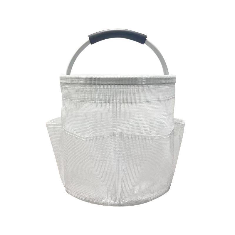 Collapsible Oxford Cleaning Caddy With Multiple Pockets Soft Handle For Home Cleaning Garden Tool Storage