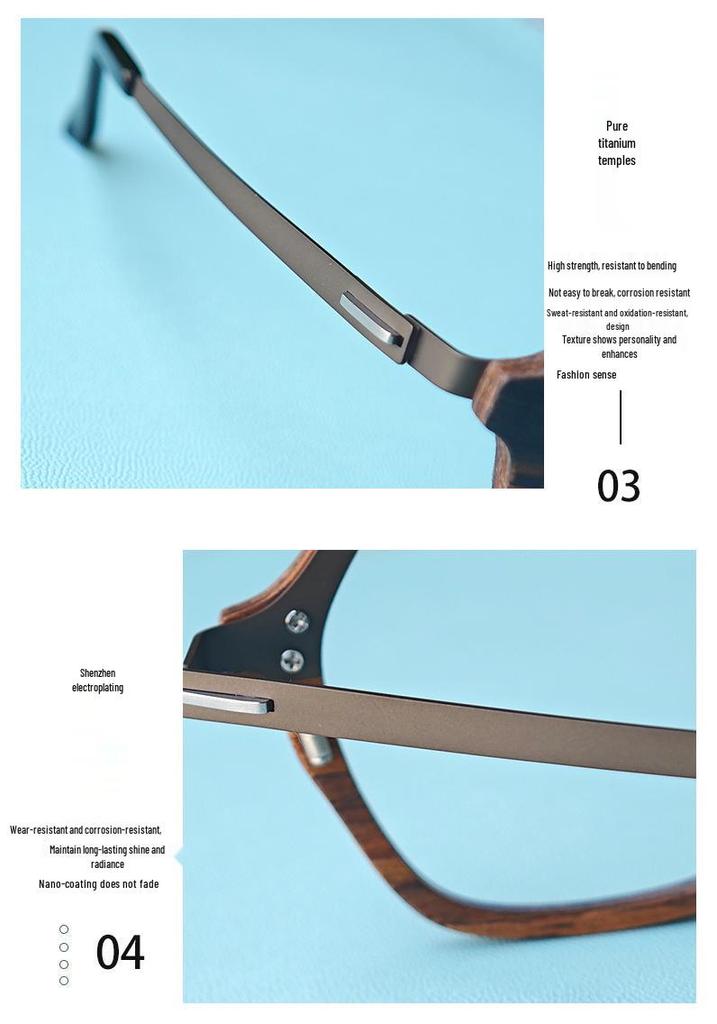 Summer Men's Retro Titanium Alloy Glasses - Light Luxury Eyewear Frame
