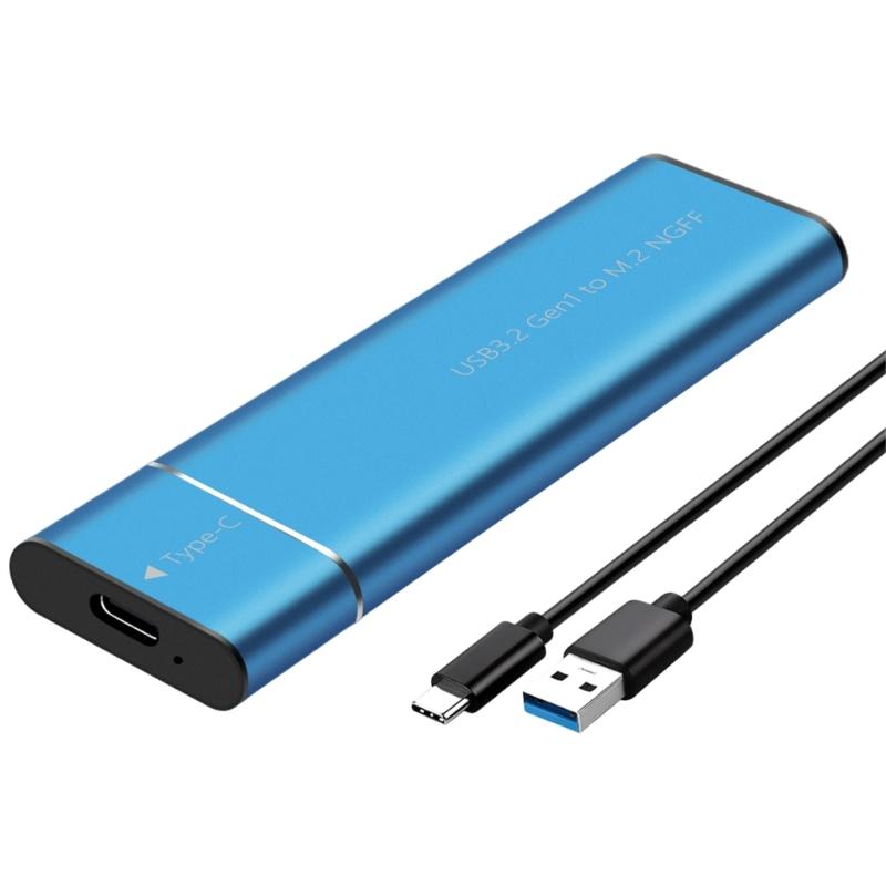 M.2 Solid Disk Case, 5Gbps High Speed Data Transfer, Metal Cooling Shell Hard Disk Case Box