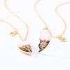 2Pieces/Set Heart Pendant Magnet Matching Necklace Colorful BFF Friend Girlfriend Relationship Gift Valentines Day
