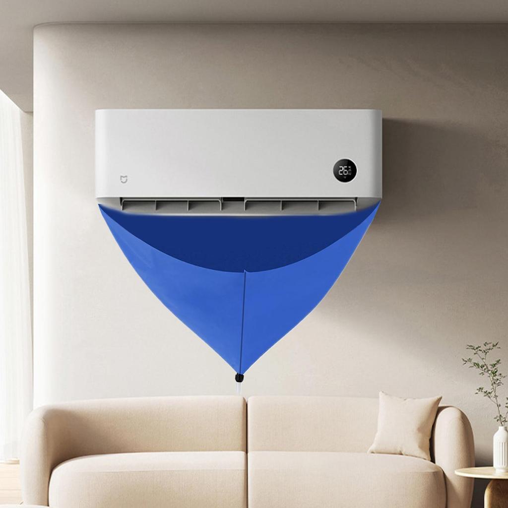 Air Conditioning Cover Split Washing Cover Wall Mounted Air Conditioning Protector Household with 78.7 Inches Water Hose