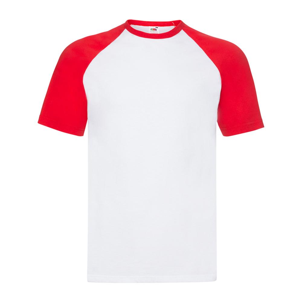 Fruit of the Loom Mens Short-Sleeved Baseball T-Shirt