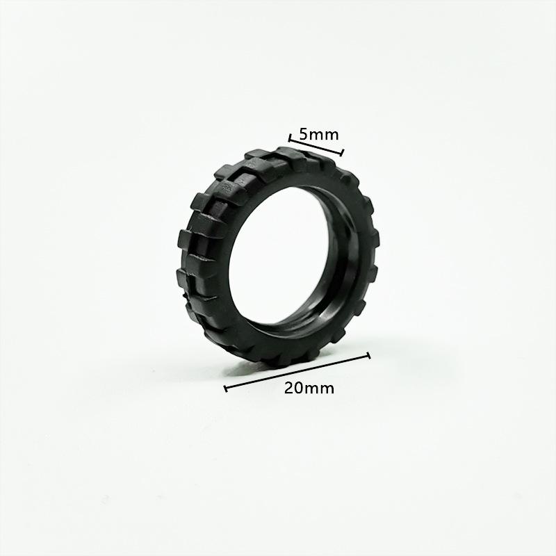 Kompatibel Baustein Kleine Partikel Baustein Zubehör 21*6Mm Motorrad Rad 50862 50861 4590443 Reifen
