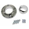 Chrome Steering Column Floor Mount For SBC BBC 350 Universal 2" Columns Swivel