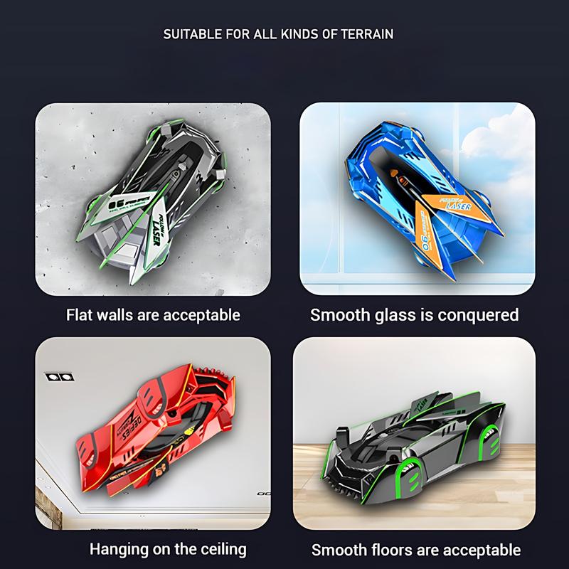 Infrared Laser RC Wall Climbing Car 2.4GHz Remote Control Anti-Gravity Ceiling Drift Stunt Racing Vehicle with Lights Kids Toys