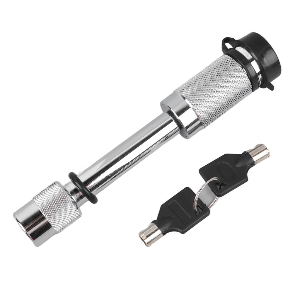 Tow Hitch Receiver Lock White Car Trailer Off Road Vehicle Truck Hitch Pin Key Lock