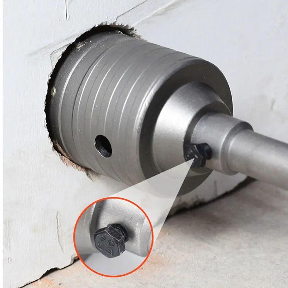 30-68mm Wall Hole Saw with Round Shaft Fast Drilling Concrete Hole Saw Hammer Drill Bit Set