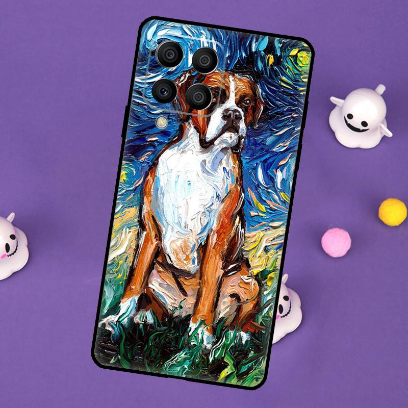 Boxer Dog Puppy Cover For Samsung Galaxy M55 M15 M33 M13 M23 M53 M31 M51 M14 M34 M54 M20 M30s M52 M32 Case