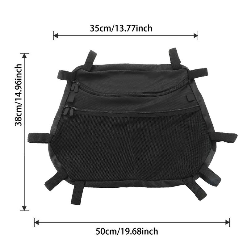Overhead Storage Organizer ATV Gear Bags Nylon Overhead Organizer Big Capacity Water-proof With Multiple Pockets For Most Road