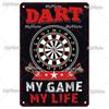Vintage Dartspiel Metallschild VIP Club Bar Wanddekor Blechschild Poster Geschenk