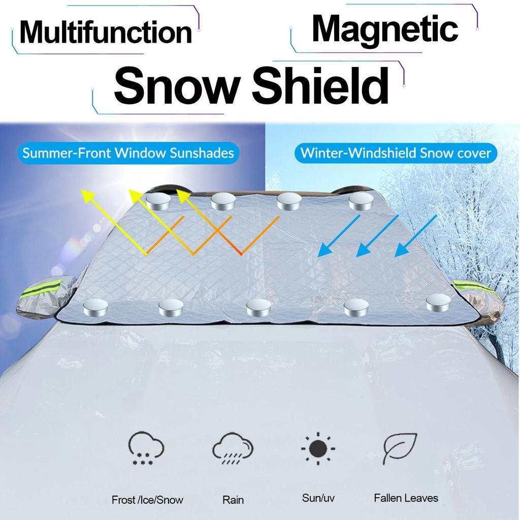 Winter Magnetic Car Truck Windshield Cover Protector Snow Frost Sun Shade