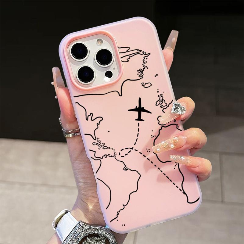 Travel-Inspired Airplane Route Phone Case For Xiaomi Redmi 14C 13C 4G Redmi Note 10 11 12 13 14 Pro Plus 4G 5G Protection Cover