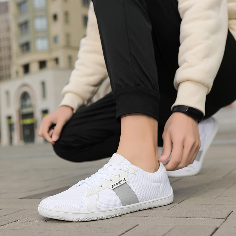 Breathable Knitted Women Casual Sports Shoes Men Wide Toe Cross-training Sneakers Elastic Gym Fitness Shoes