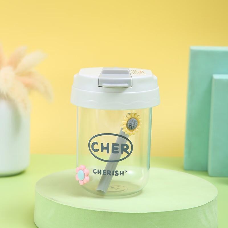 Portable Sports Water Bottle with Straw