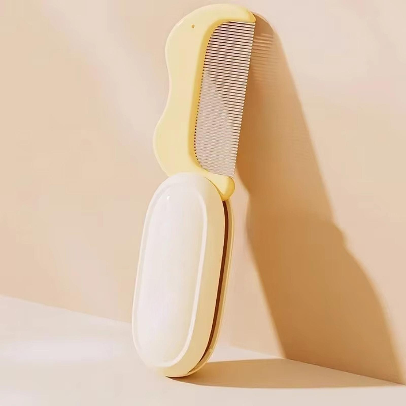 

Foldable Pet Comb Dog Grooming Brush Detangling Hair Remover Tool for Shedding Control and Fur Cleaning with Comfortable Handle and Durable Teeth one size жовтий
