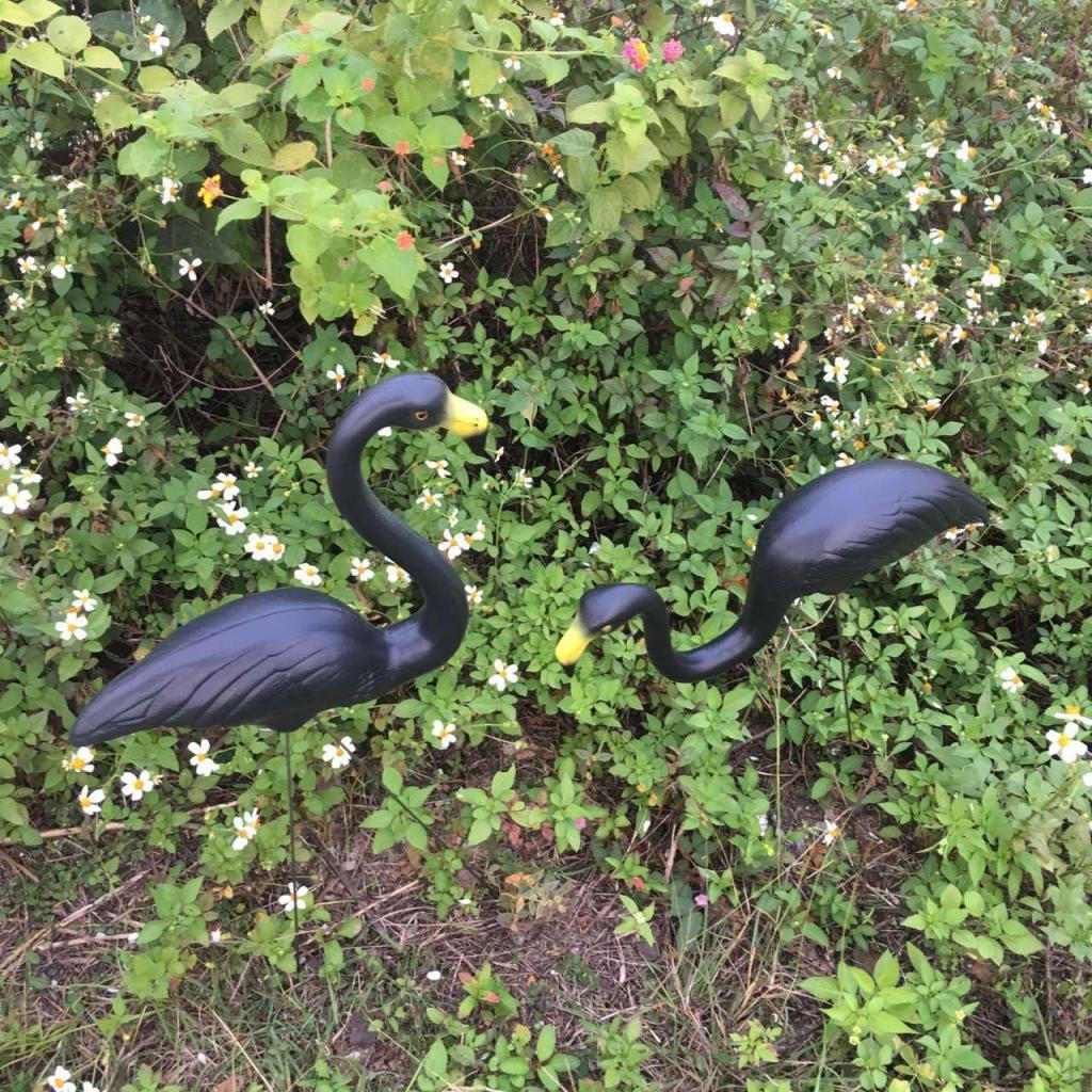 

Садові Фламінго Статуетка Фігурка Двір Газон Мистецтво Прикраса Декор Скульптура 2 шт.