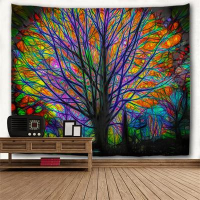 Grand arbre décor à la maison tapisserie Mandala sorcellerie Hiphop tapisserie Boho décor tenture murale tapisserie