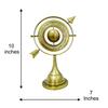 Alte Welt Globus Skulptur Goldene Armillarsphäre für Arbeitszimmer oder Wohnzimmer Dekoration