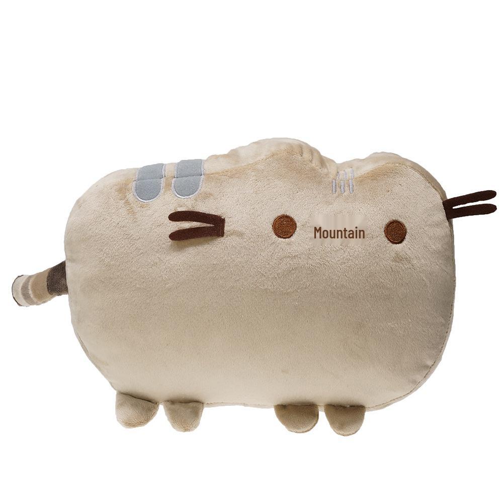 Cheese Cat Sweet Plush Toy Hugging Pillow - Cookie Expression Doll