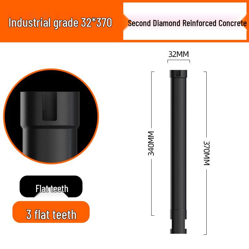 Beton için Elmas Çekirdekli Matkap Ucu - 63mm Su Soğutmalı Hızlı Dönerli Delme Aleti