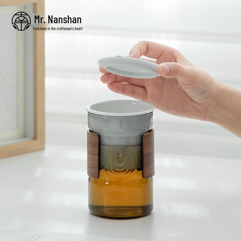 Nanshan Xiansheng Zen Black Glass Tea Separation Cup