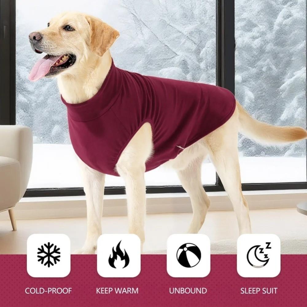 Haine Calmante din Fleece pentru Animale de Companie Pijamale Calde pentru Câini Accesorii pentru Animale de Companie Vestă pentru Anxietate Canină Casă Interior
