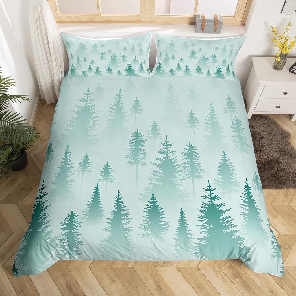 Snow Mountain Duvet Cover Set Iceberg Sunrise Sunset Bedding Set Microfiber Winter Natural Scenery Quilt Cover Single King Size