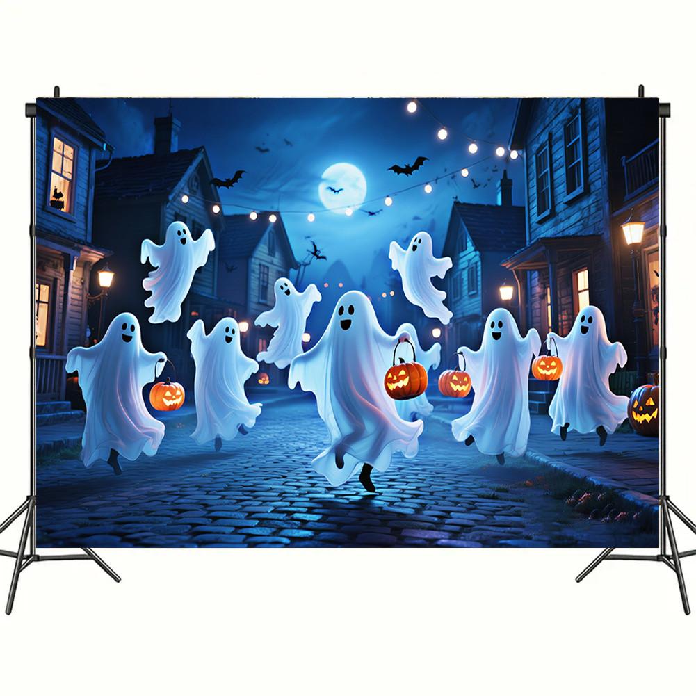 Halloweenské pozadí banner-Duch Jack-O'-Lantern prvky pro vnitřní/venkovní večírky, Promoce, Halloweenská výzdoba, Akce